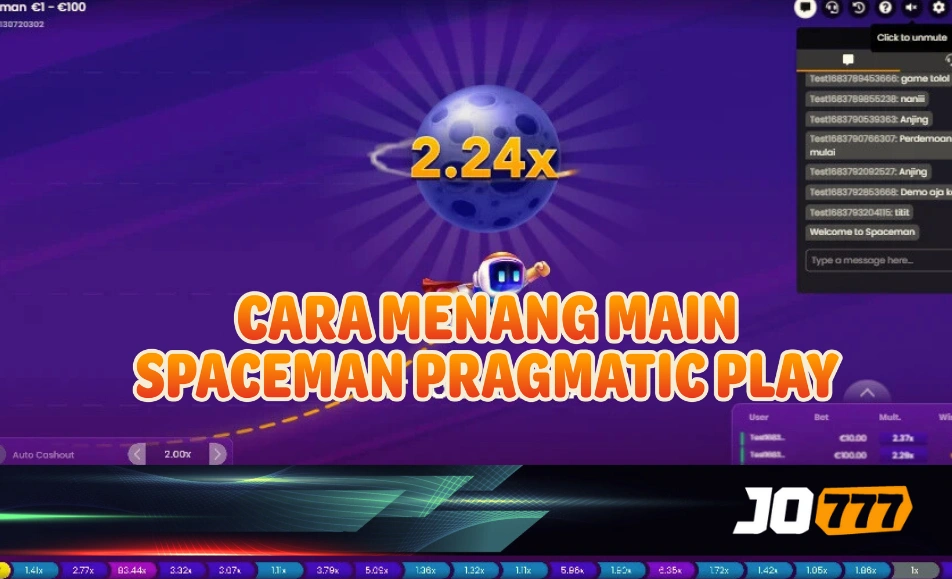 Cara Menang Spaceman Pragmatic: Panduan & Tips Anti Rugi di JO777